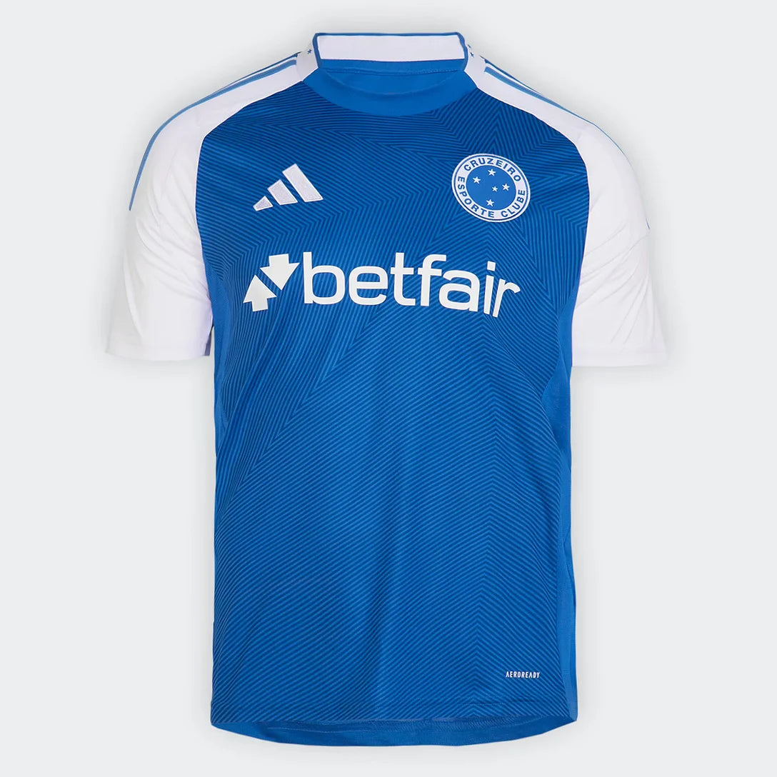 Camisa Cruzeiro I 25/26 - Wanderson nº 94 - Torcedor Adidas Masculina - Azul